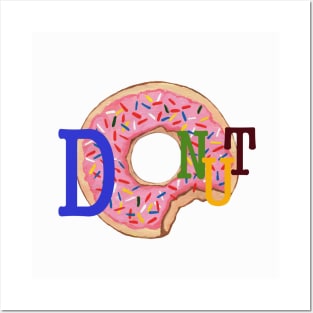 STRAWBERRY Sprinkled Donut For Donut Lovers Posters and Art